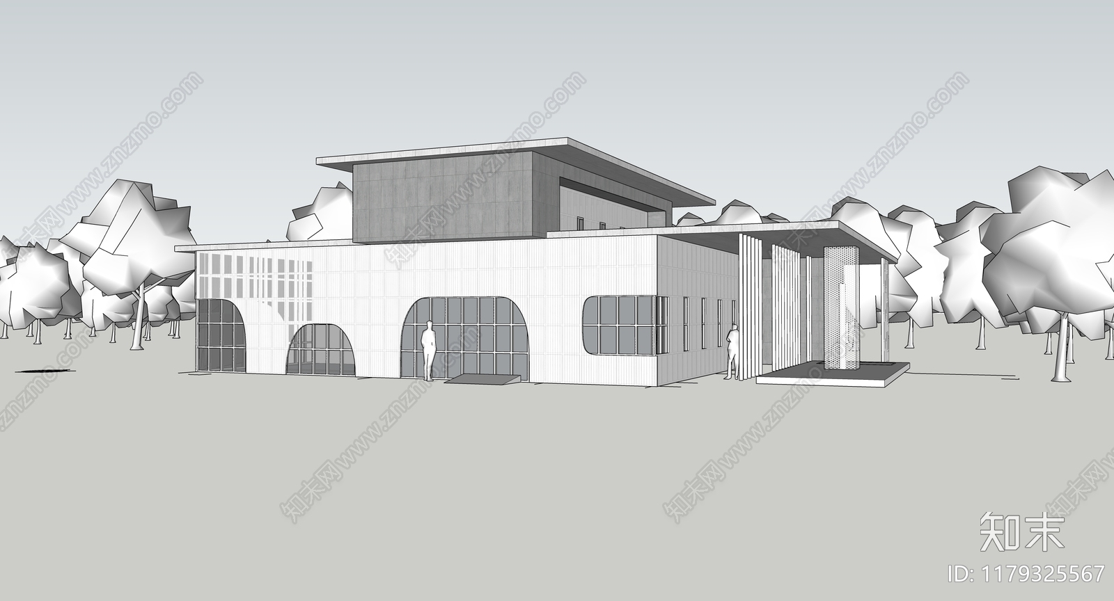 现代工业其他工业建筑SU模型下载【ID:1179325567】