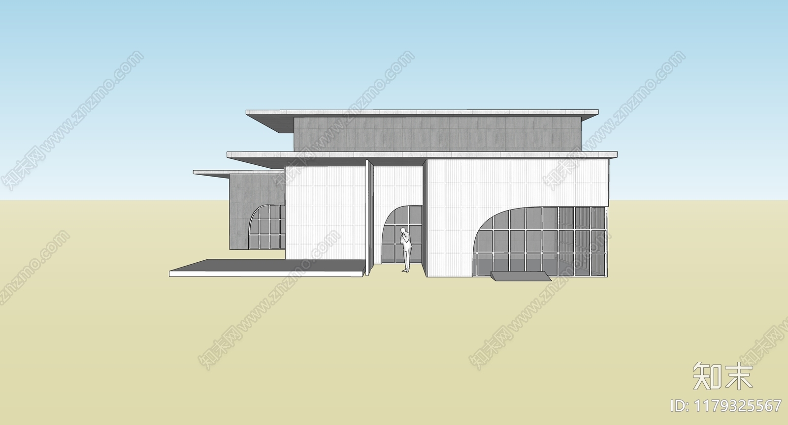 现代工业其他工业建筑SU模型下载【ID:1179325567】