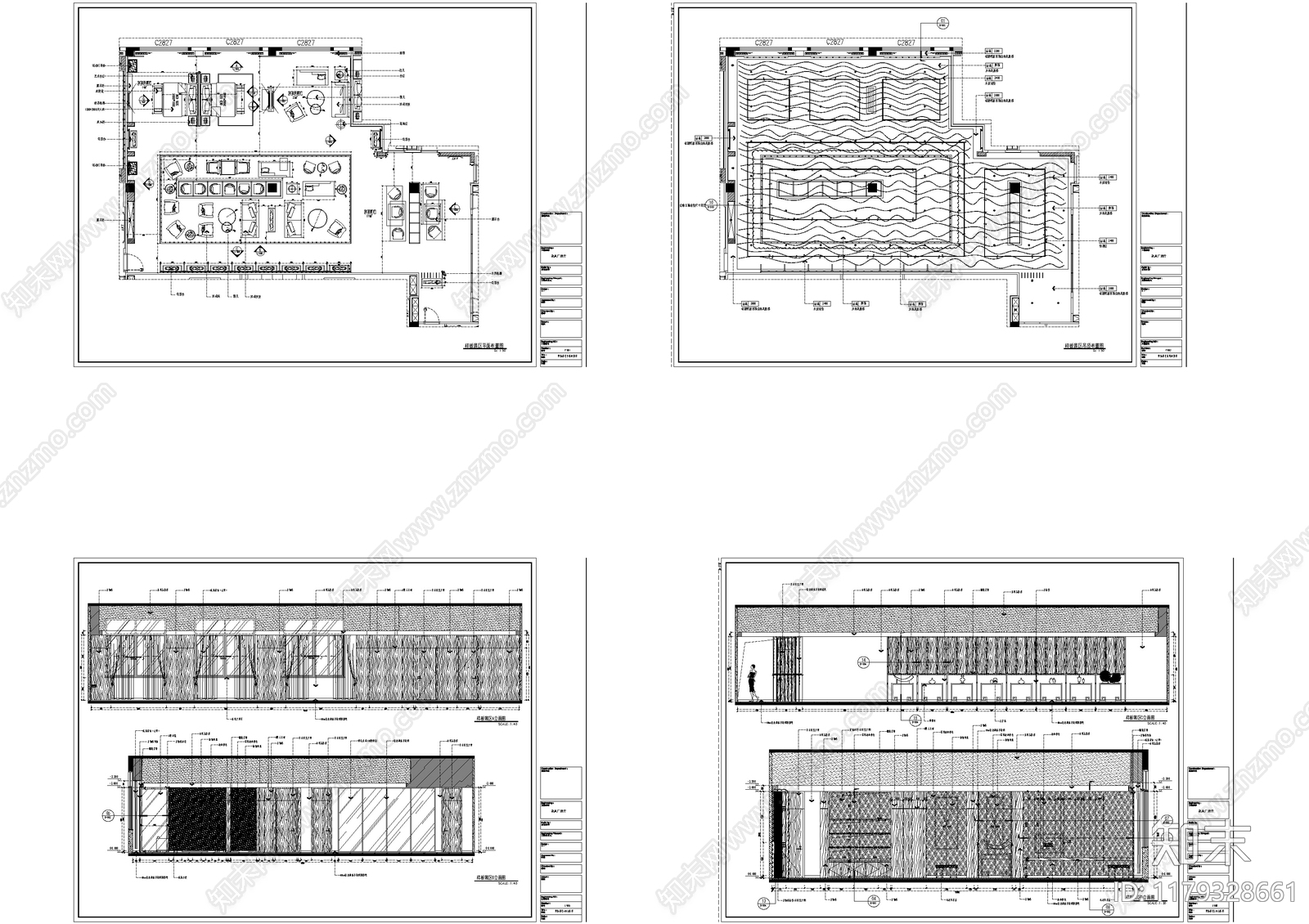 现代整体办公空间cad施工图下载【ID:1179328661】