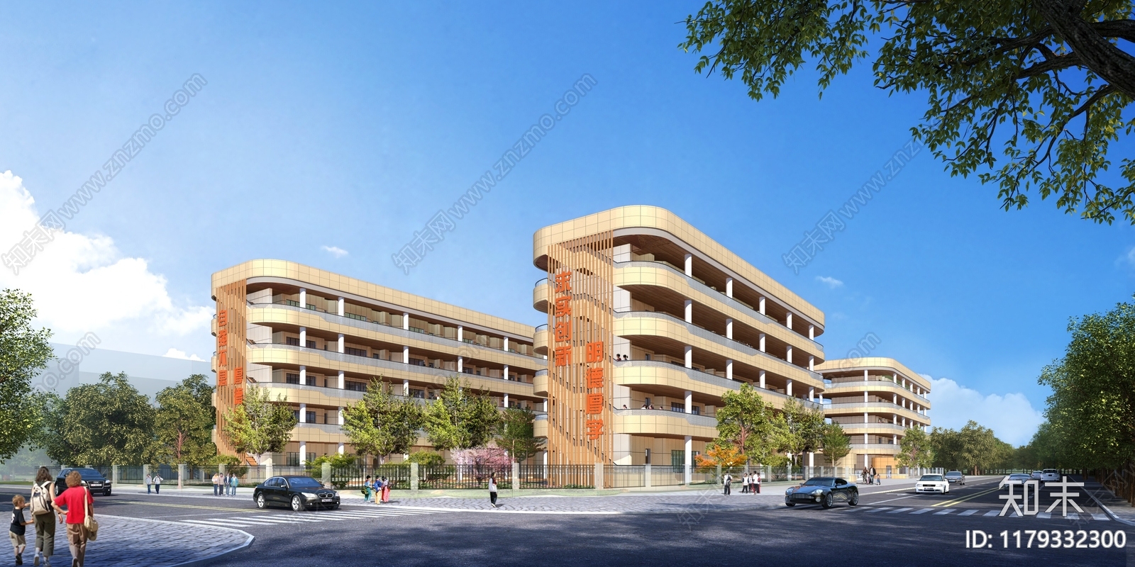现代学校建筑cad施工图下载【ID:1179332300】