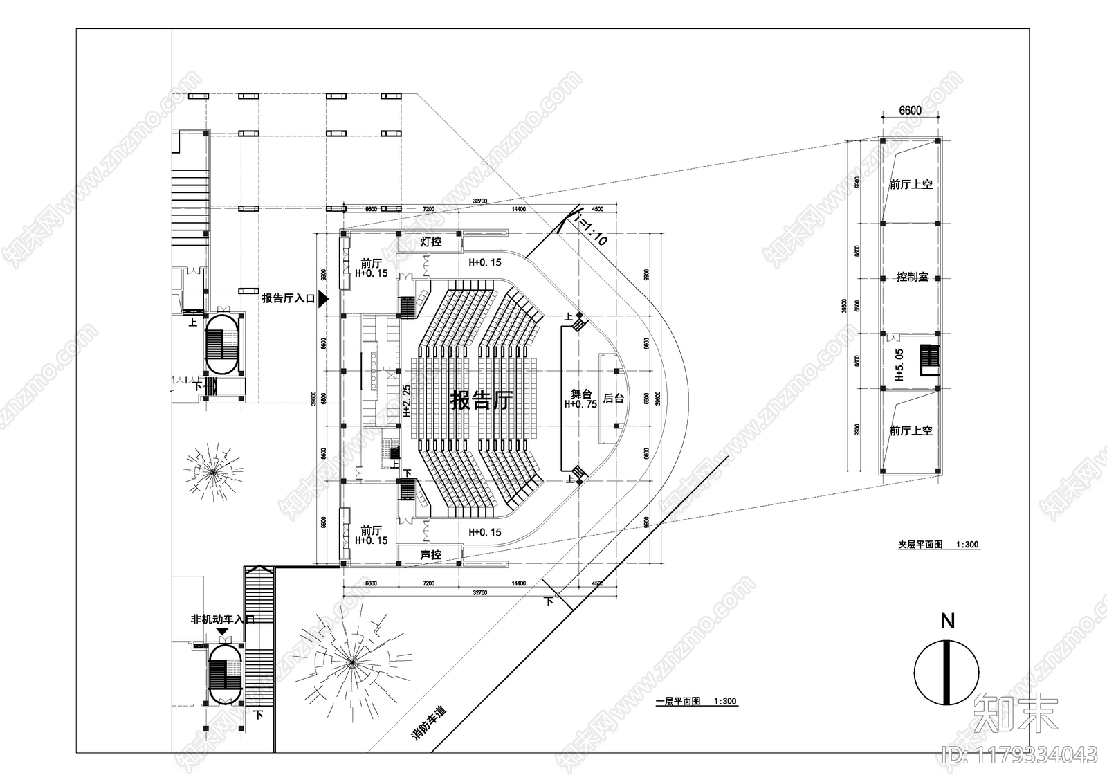 现代学校建筑cad施工图下载【ID:1179334043】