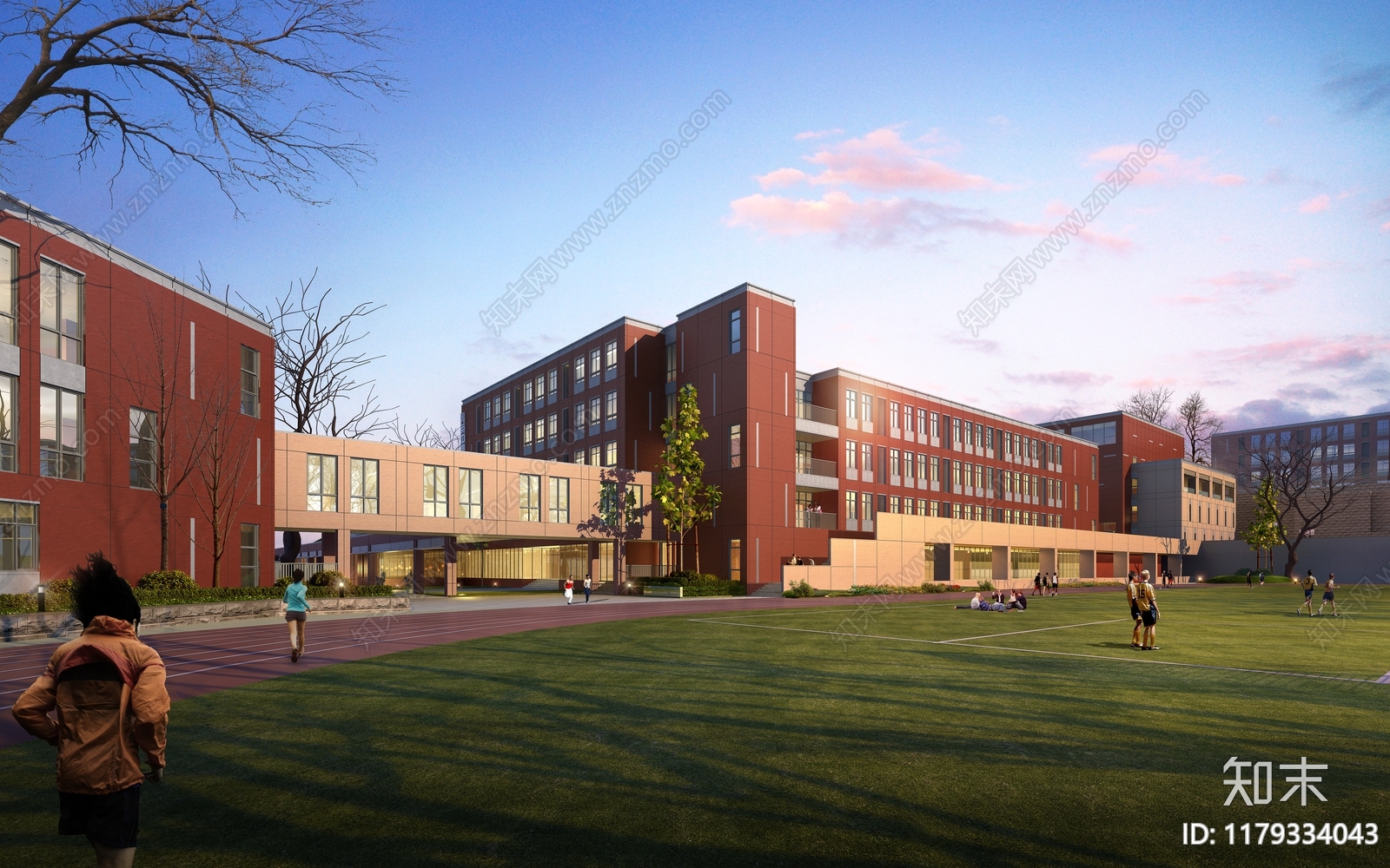 现代学校建筑cad施工图下载【ID:1179334043】