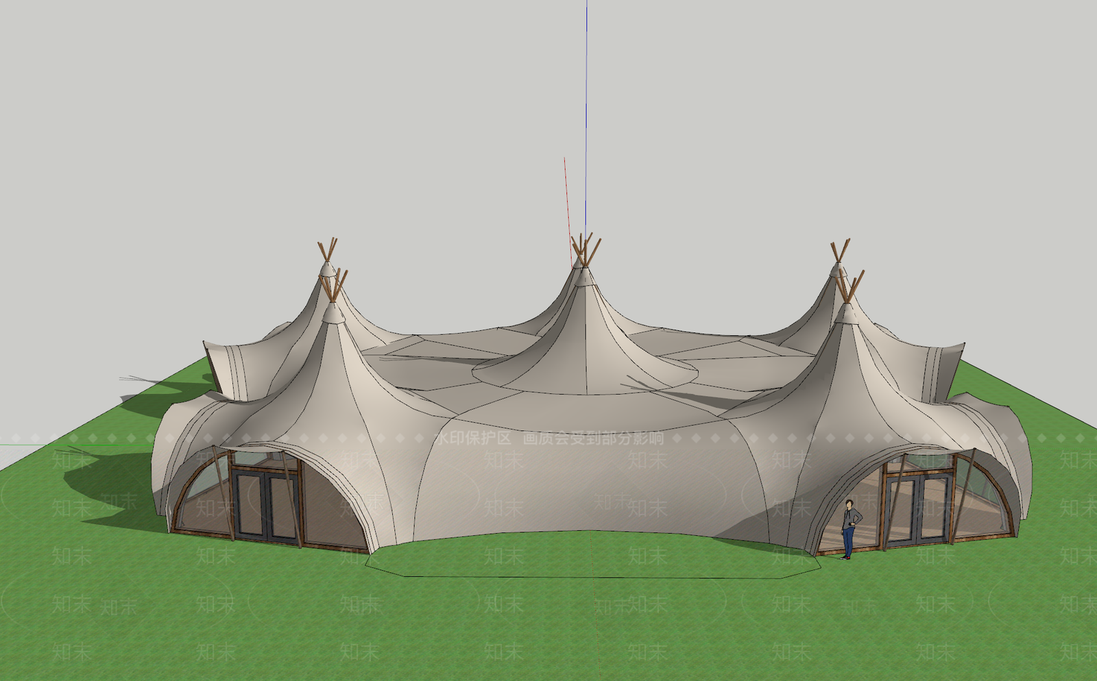 现代日式其他小品SU模型下载【ID:1179344170】