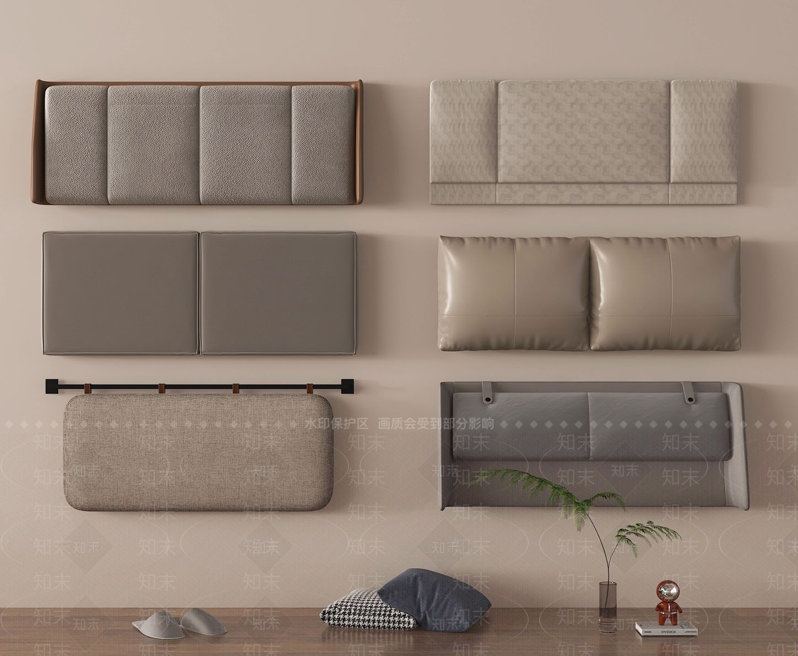 现代床品SU模型下载【ID:1179345267】