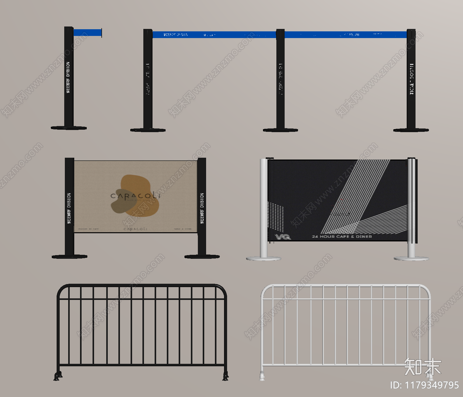 现代围栏护栏SU模型下载【ID:1179349795】