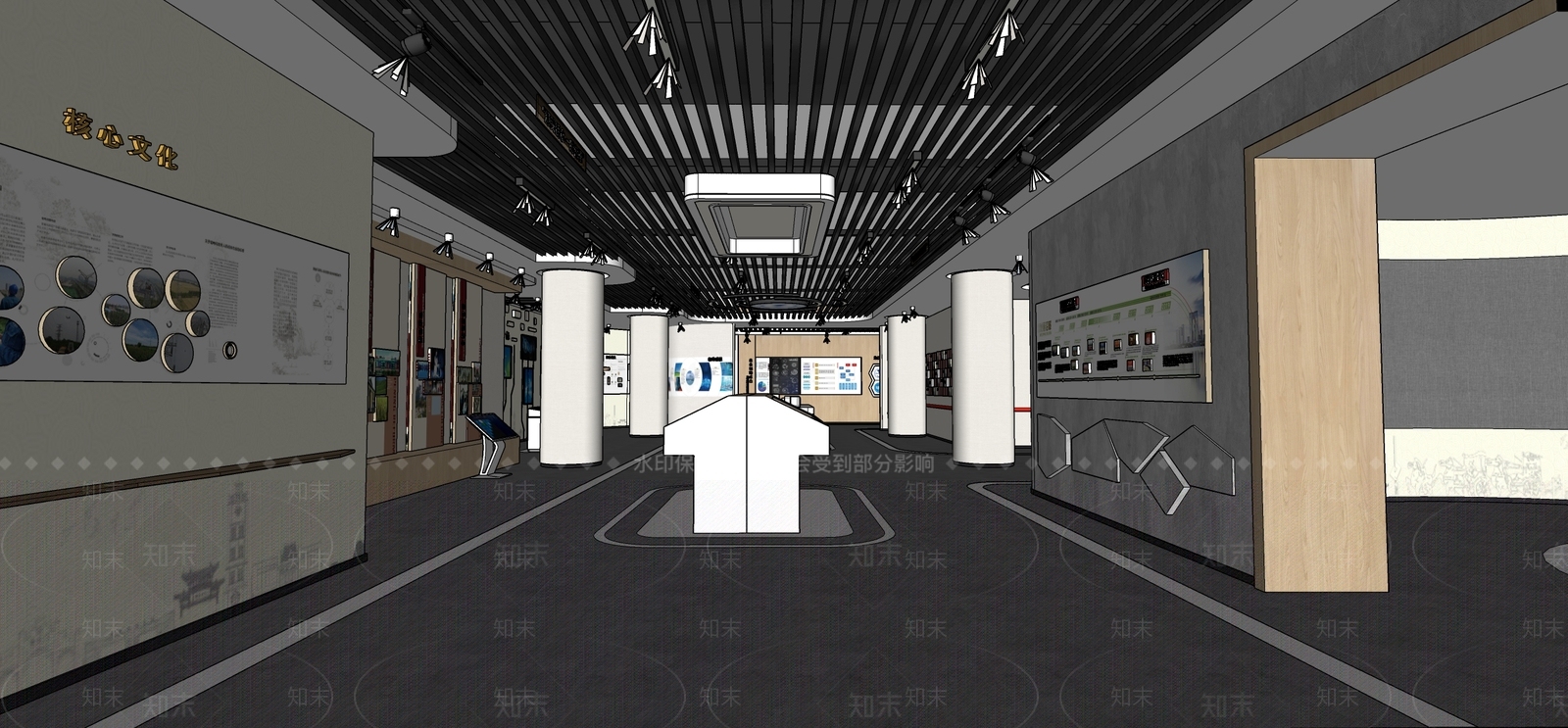 现代其他文化空间SU模型下载【ID:1179352123】