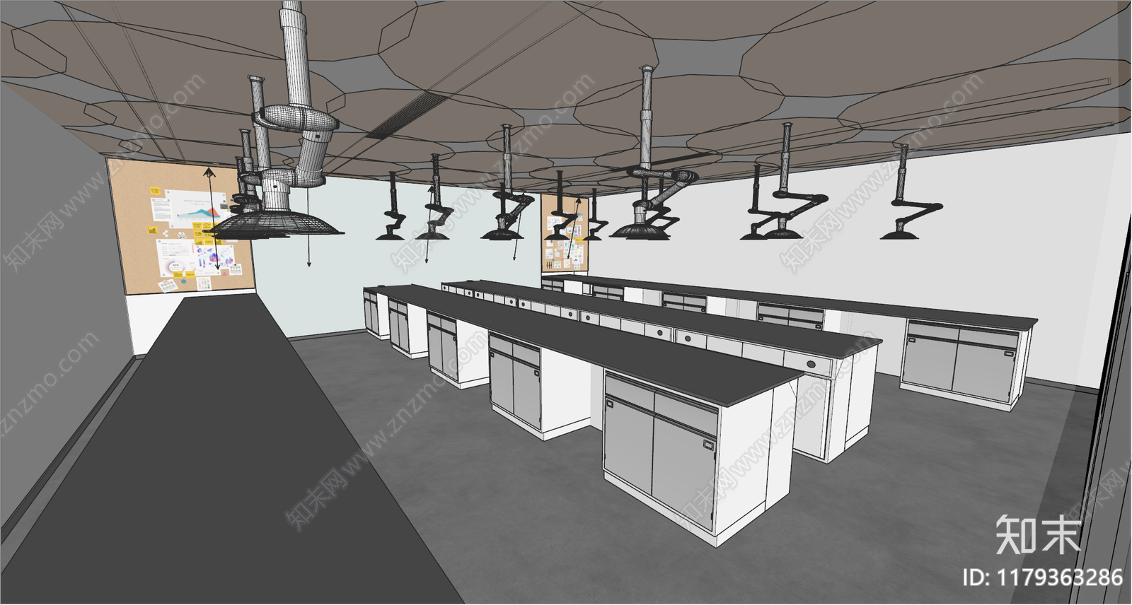 现代实验室SU模型下载【ID:1179363286】