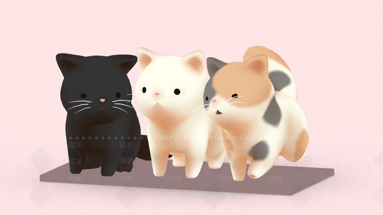 猫3D模型下载【ID:1179364588】