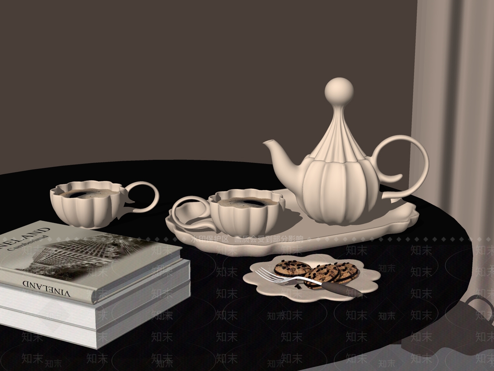 茶具SU模型下载【ID:1179369697】