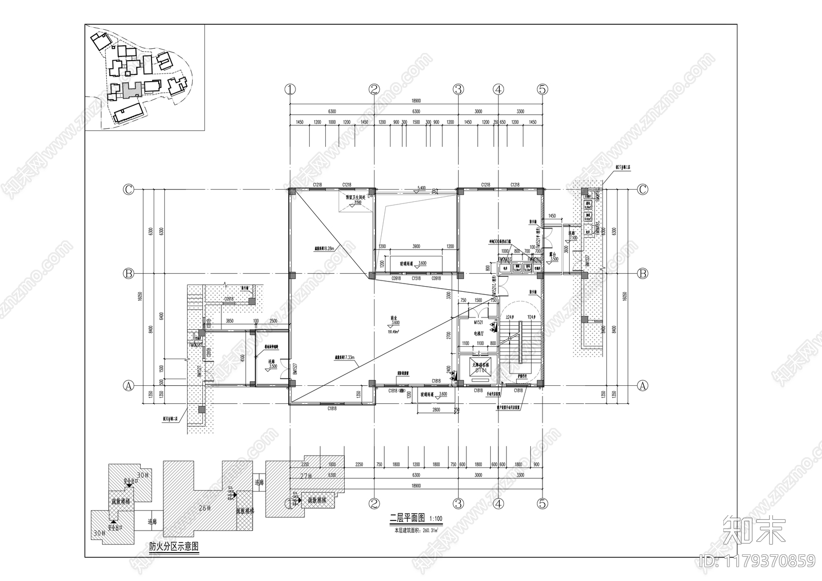 中式商业街施工图下载【ID:1179370859】