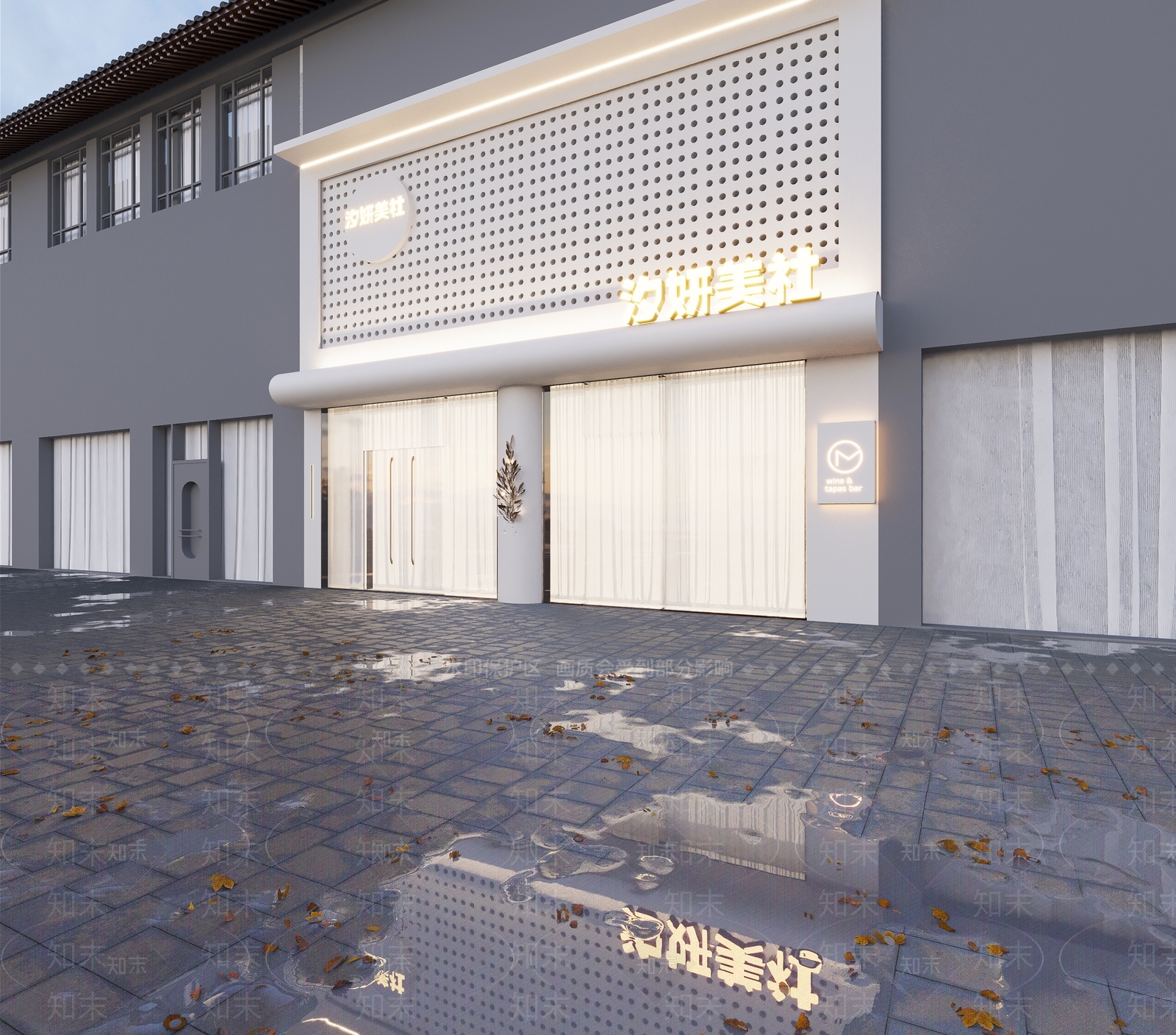 现代门头3D模型下载【ID:1179374348】