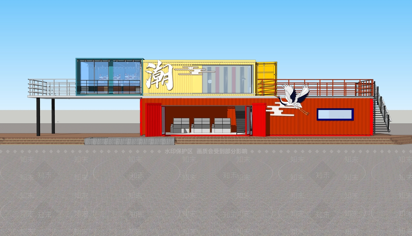 现代其他商业建筑SU模型下载【ID:1179372927】