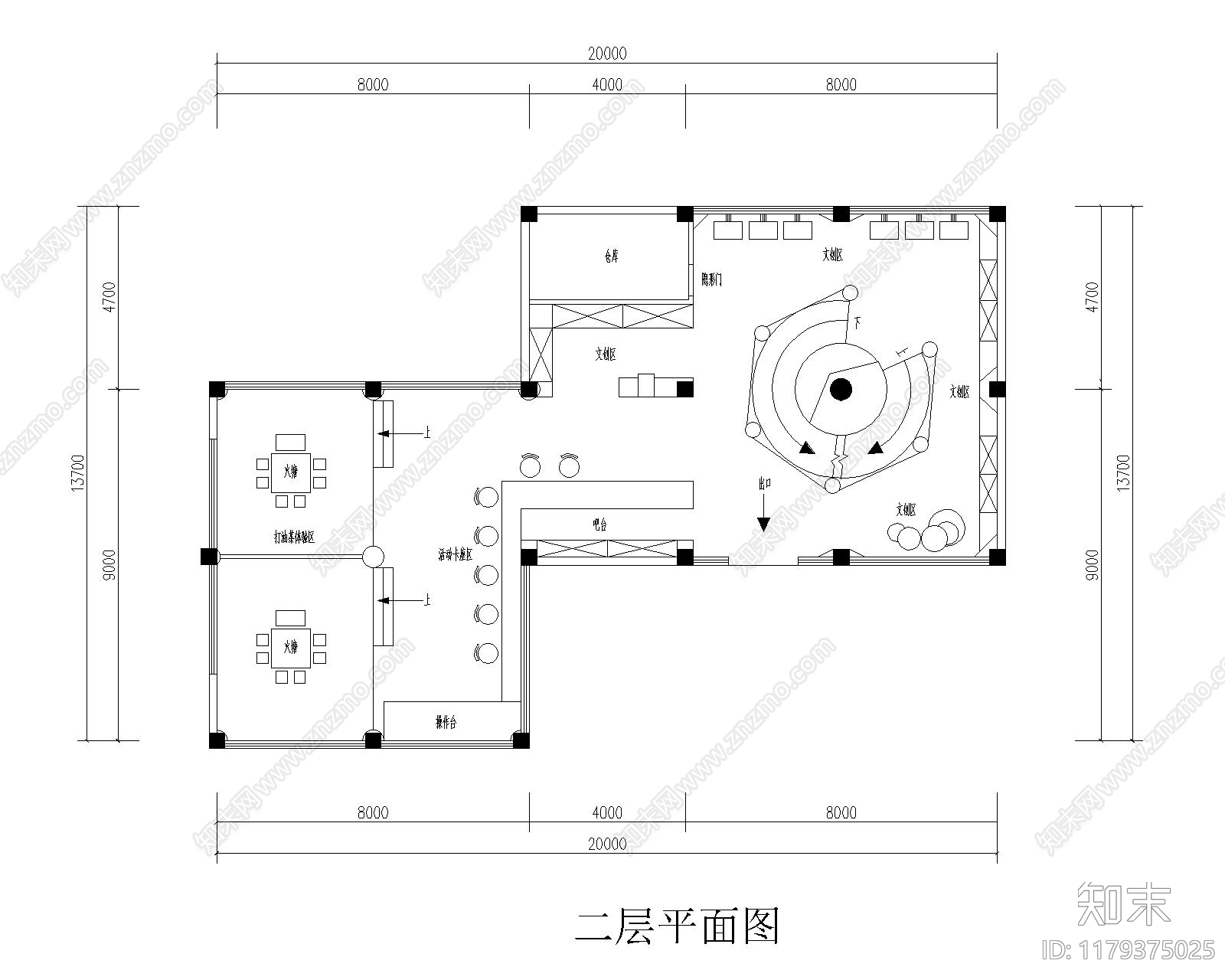 现代展厅cad施工图下载【ID:1179375025】