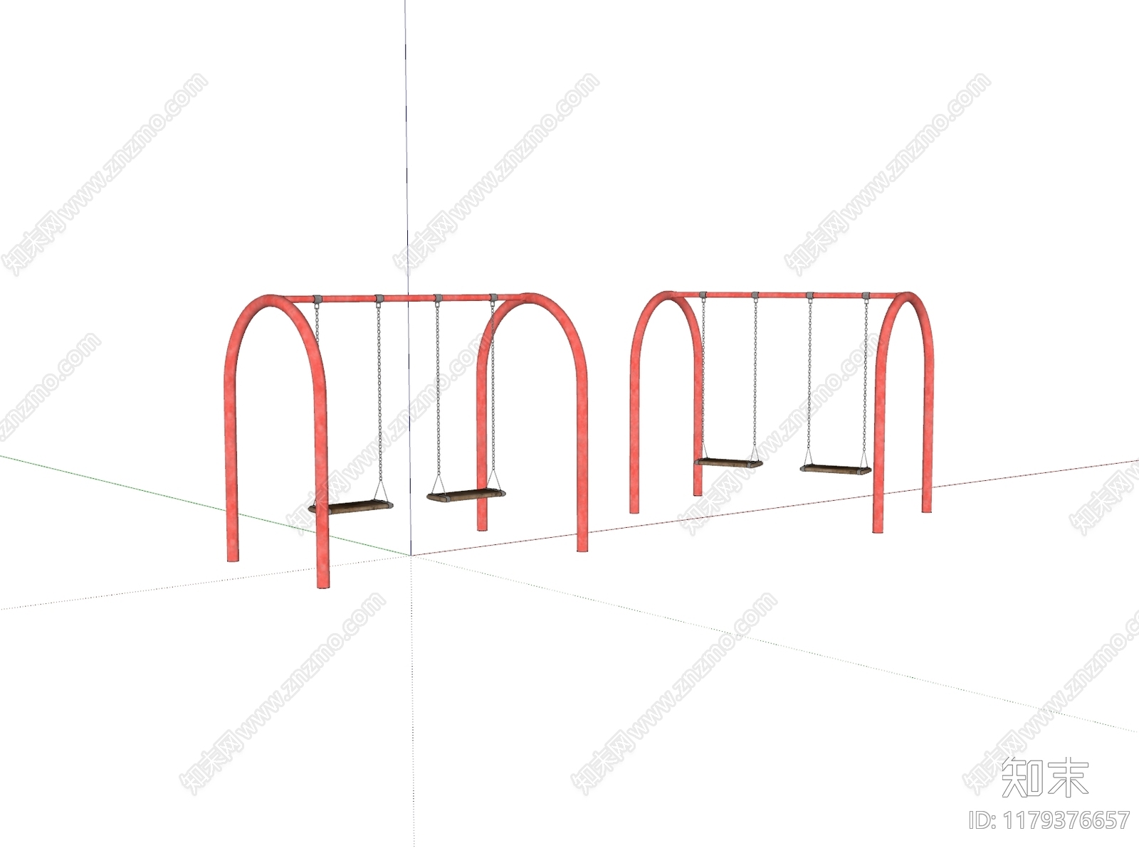 现代秋千SU模型下载【ID:1179376657】