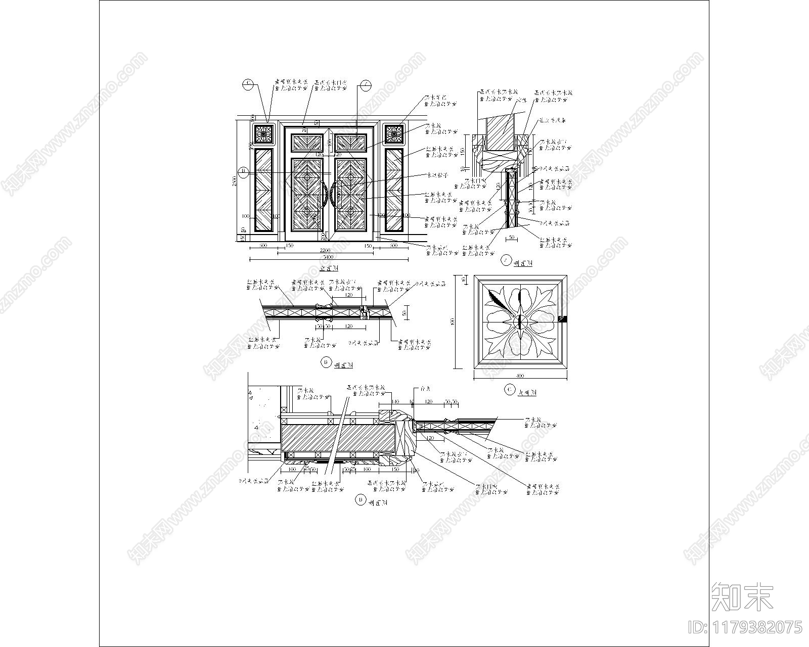 现代其他图库cad施工图下载【ID:1179382075】