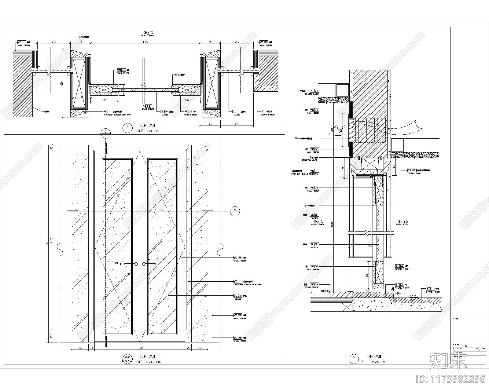 现代其他图库cad施工图下载【ID:1179382236】