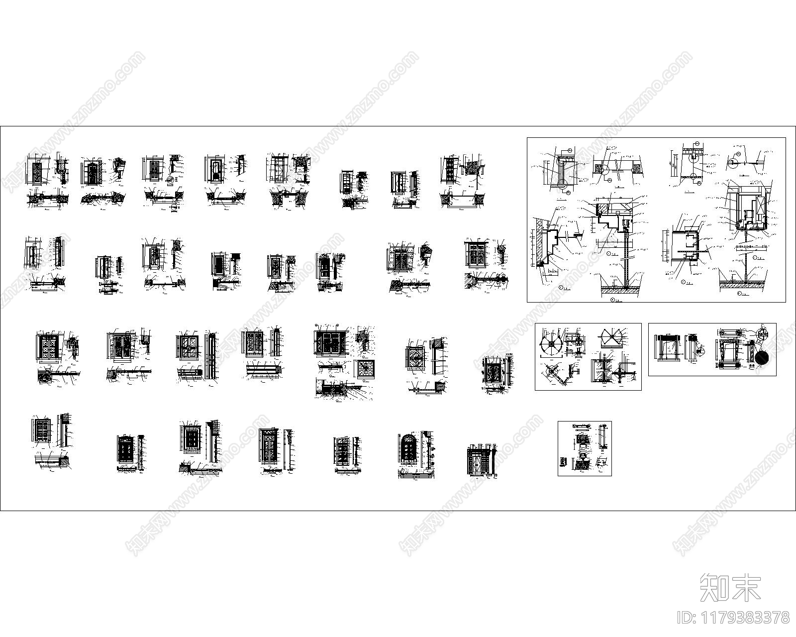 现代其他图库cad施工图下载【ID:1179383378】