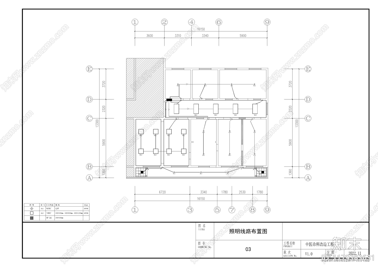 现代其他医疗空间施工图下载【ID:1179383631】