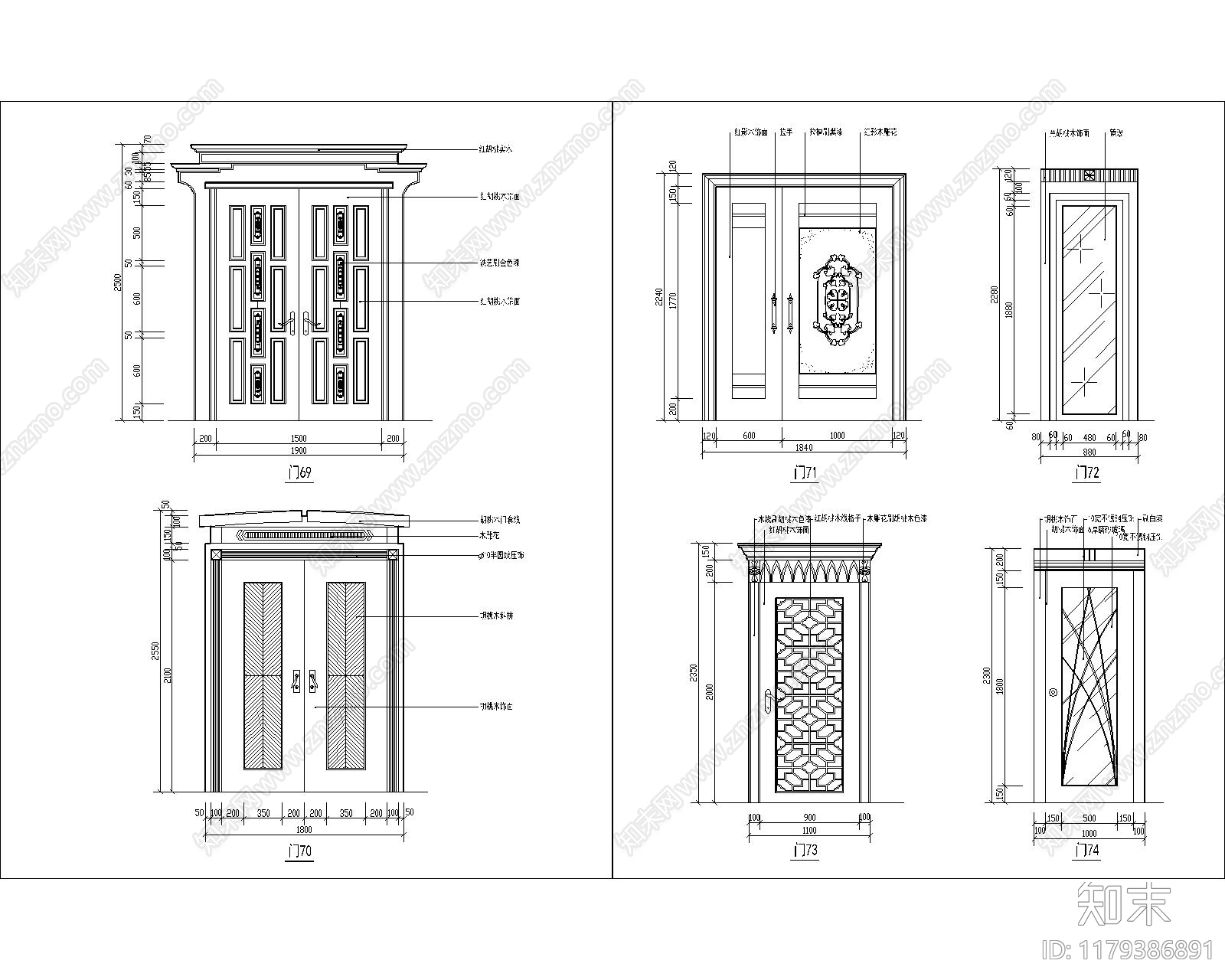 现代其他图库cad施工图下载【ID:1179386891】