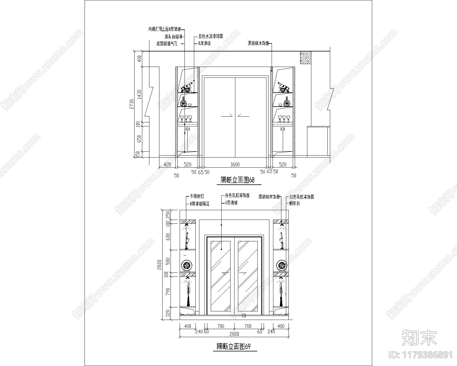 现代其他图库cad施工图下载【ID:1179386891】