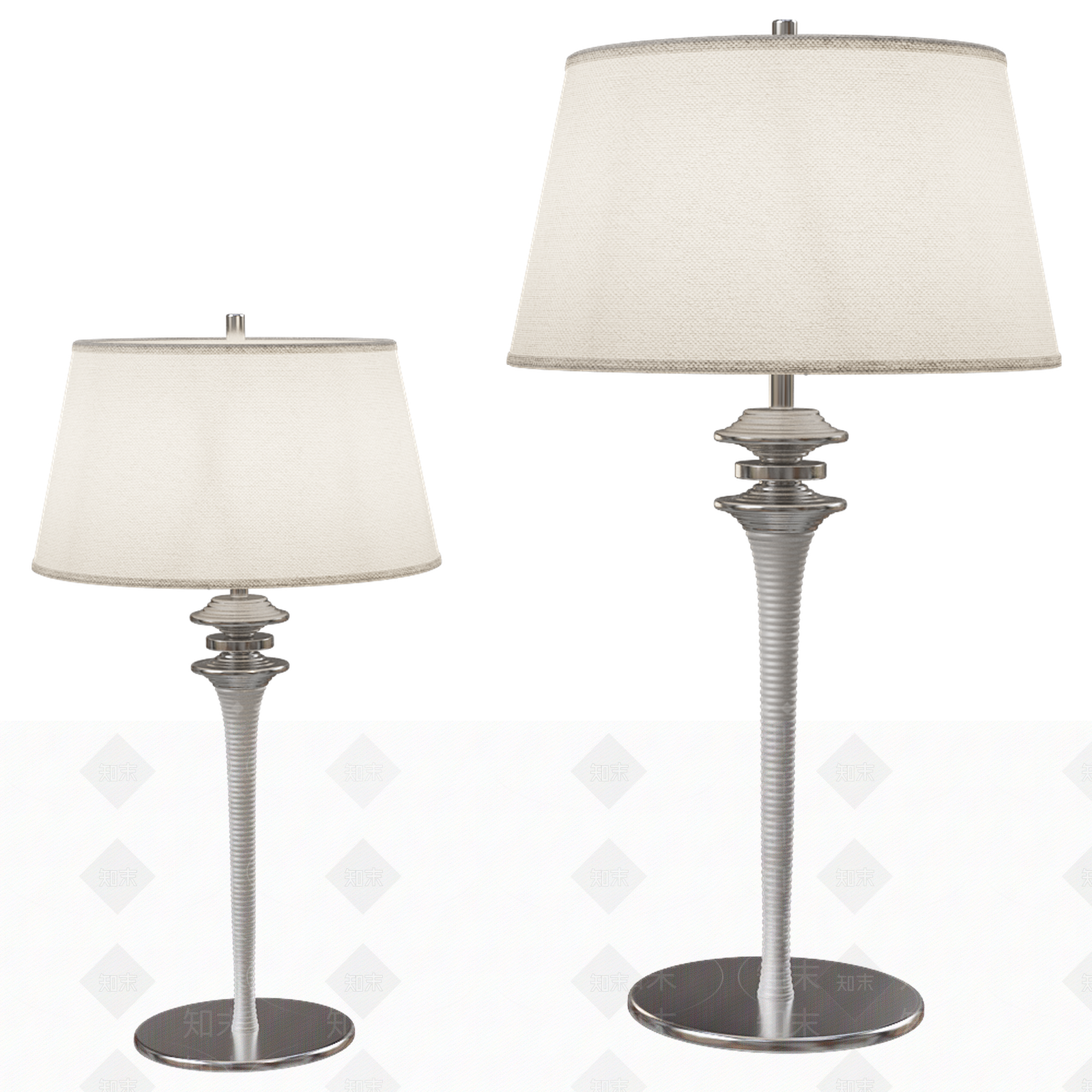 美式欧式台灯SU模型下载【ID:1179394615】