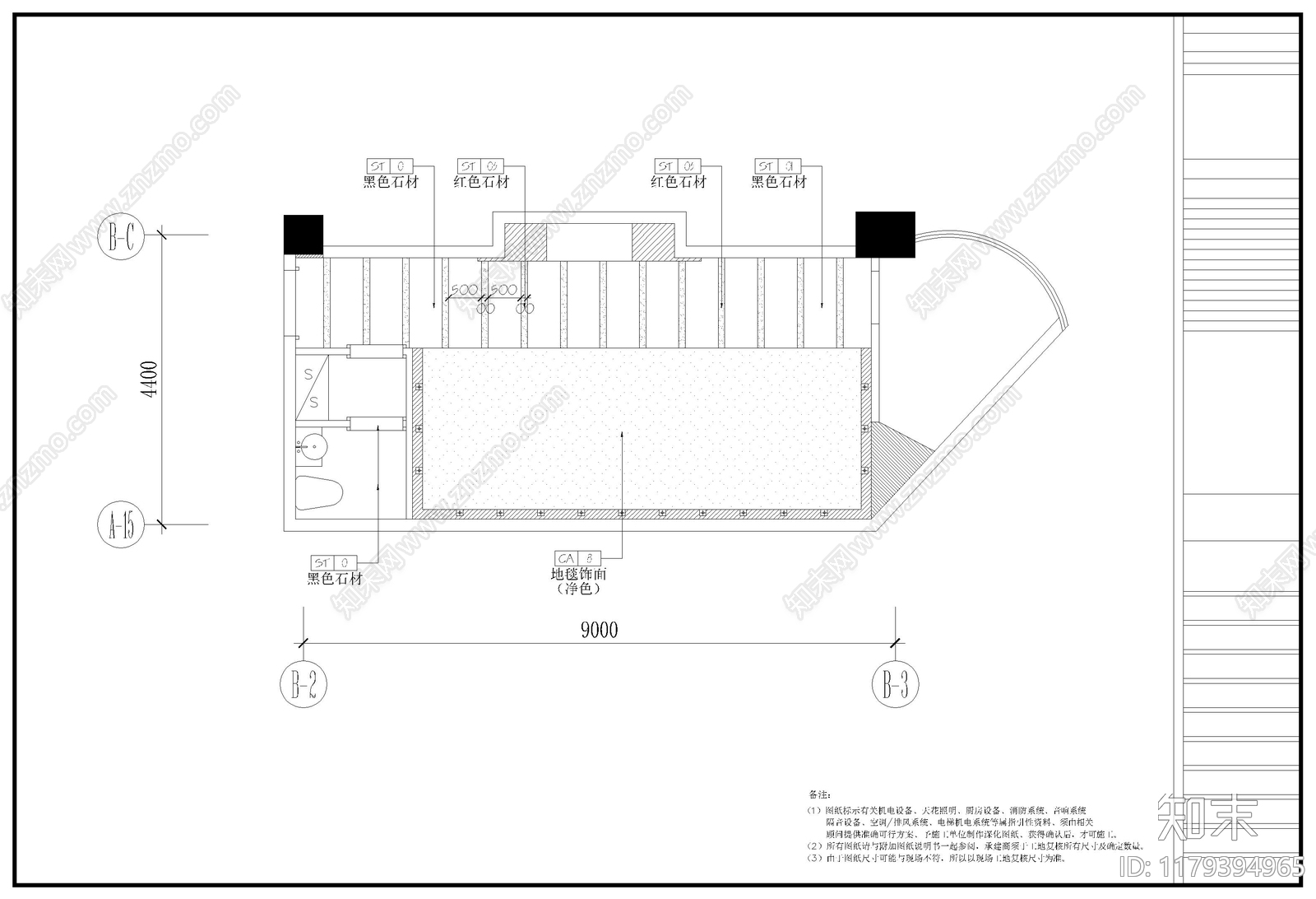 现代酒店cad施工图下载【ID:1179394965】