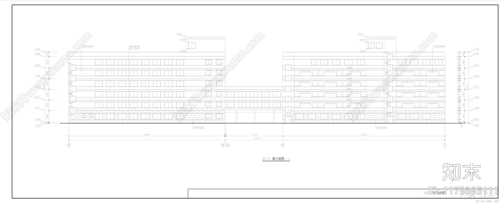 医院建筑施工图下载【ID:1179395111】