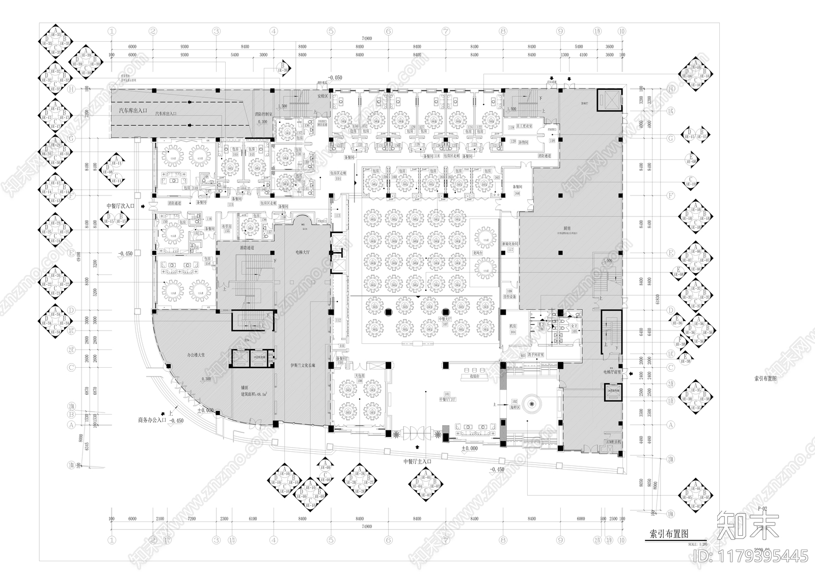 其他餐饮空间cad施工图下载【ID:1179395445】