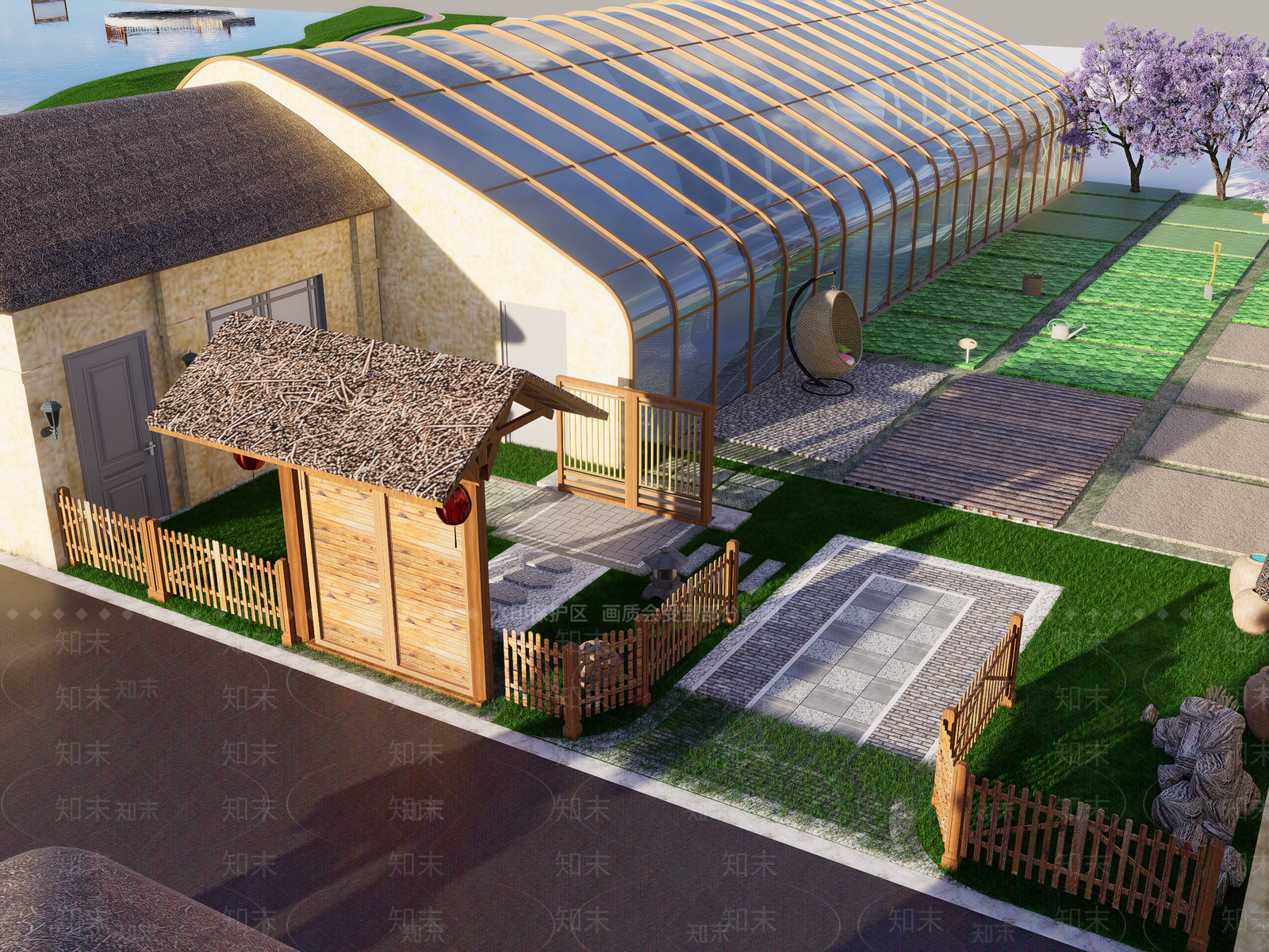 中式牌坊牌楼SU模型下载【ID:1179402680】