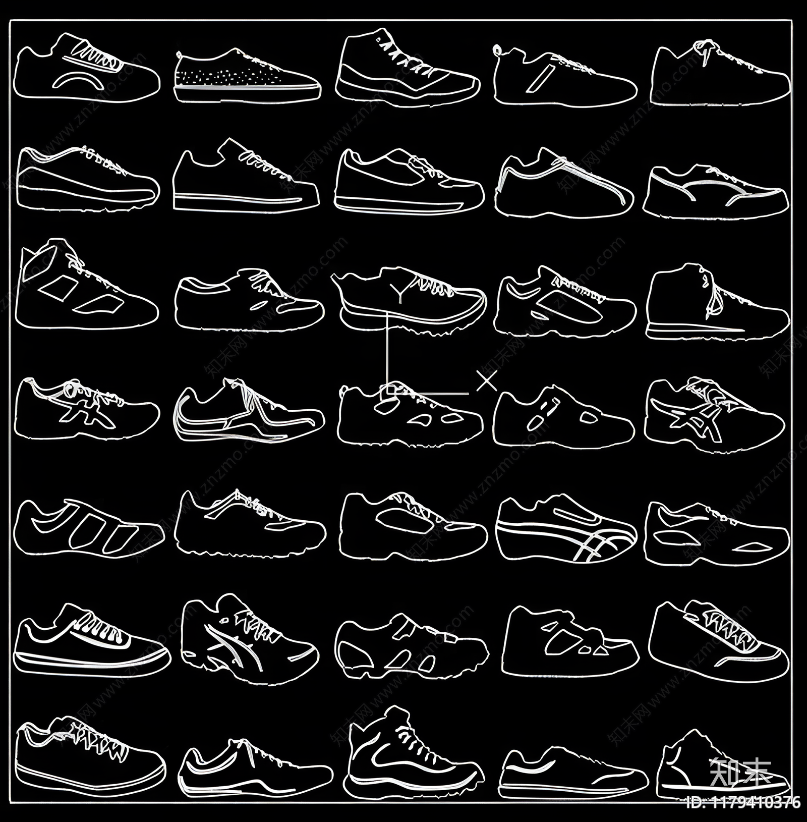 现代服装鞋帽施工图下载【ID:1179410376】