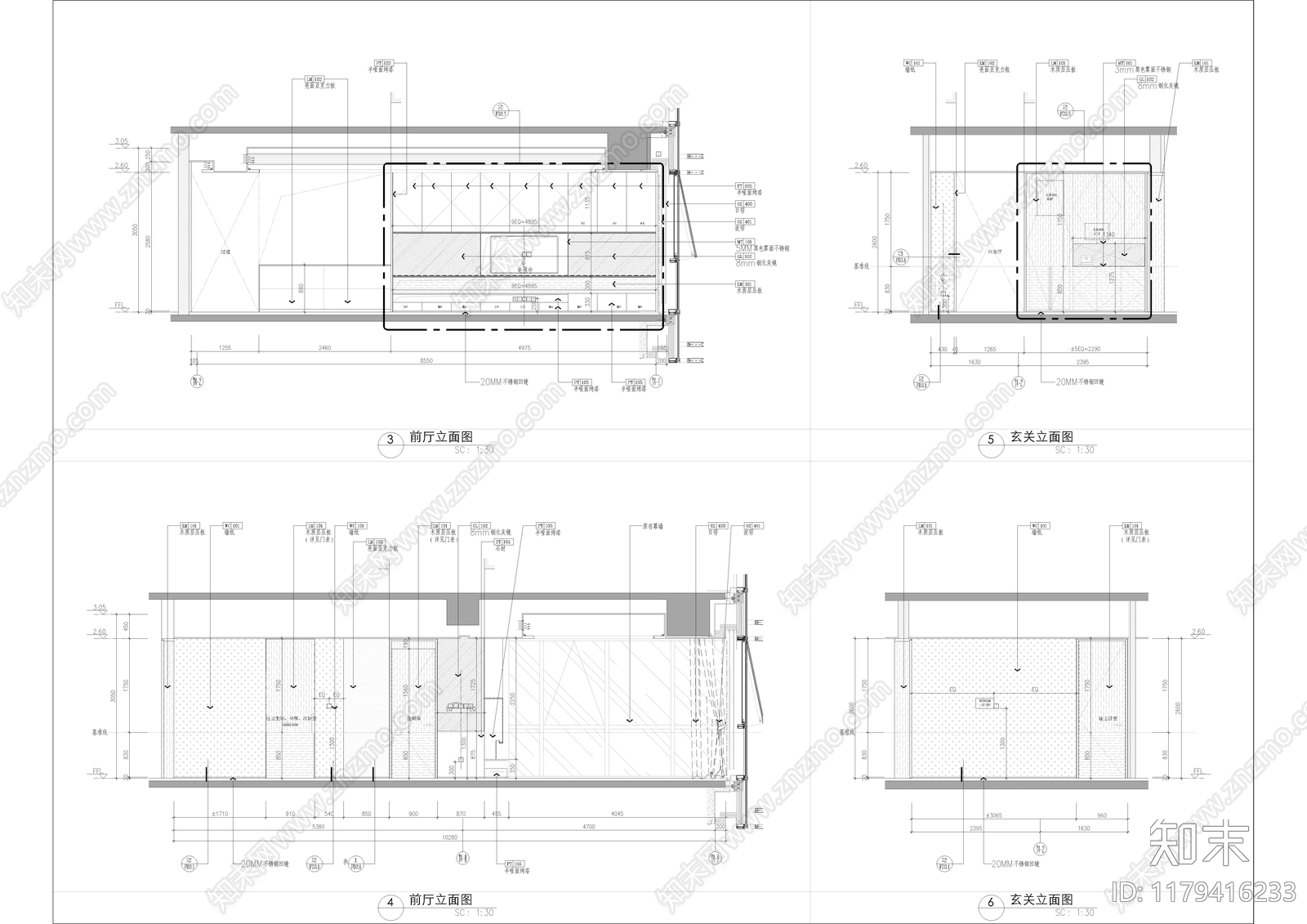 现代公寓cad施工图下载【ID:1179416233】