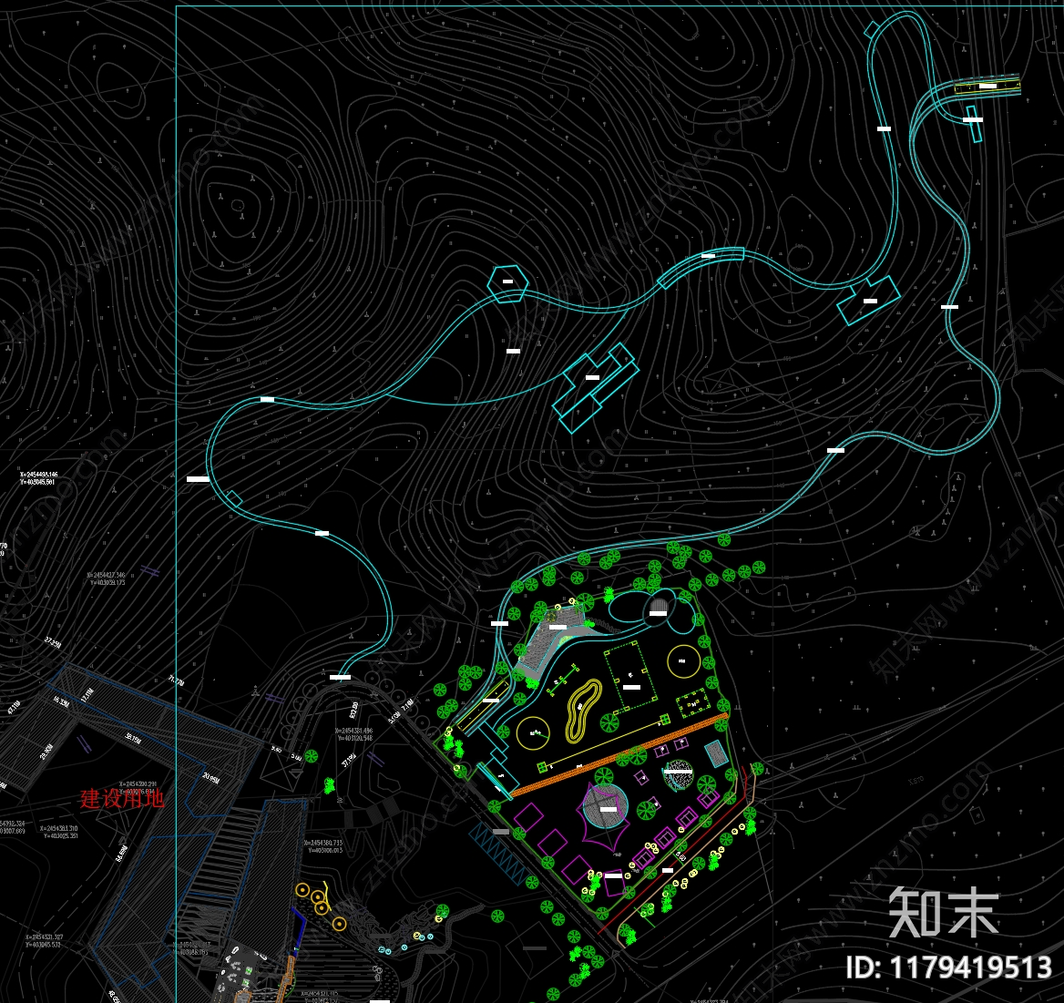 景观平面图施工图下载【ID:1179419513】