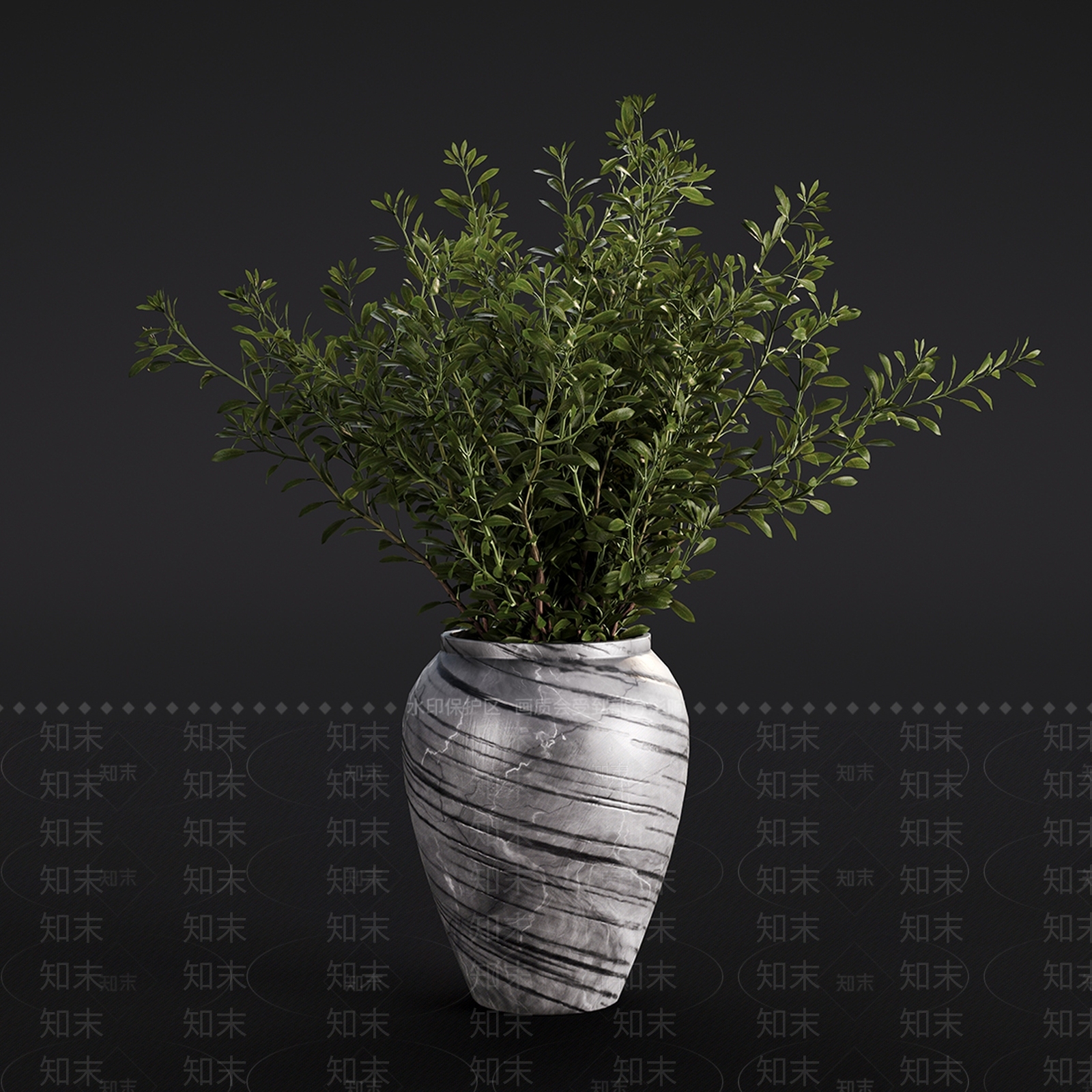 盆栽3D模型下载【ID:1179421850】