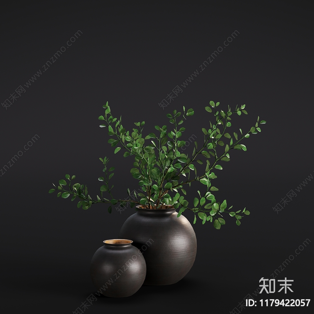 盆栽3D模型下载【ID:1179422057】