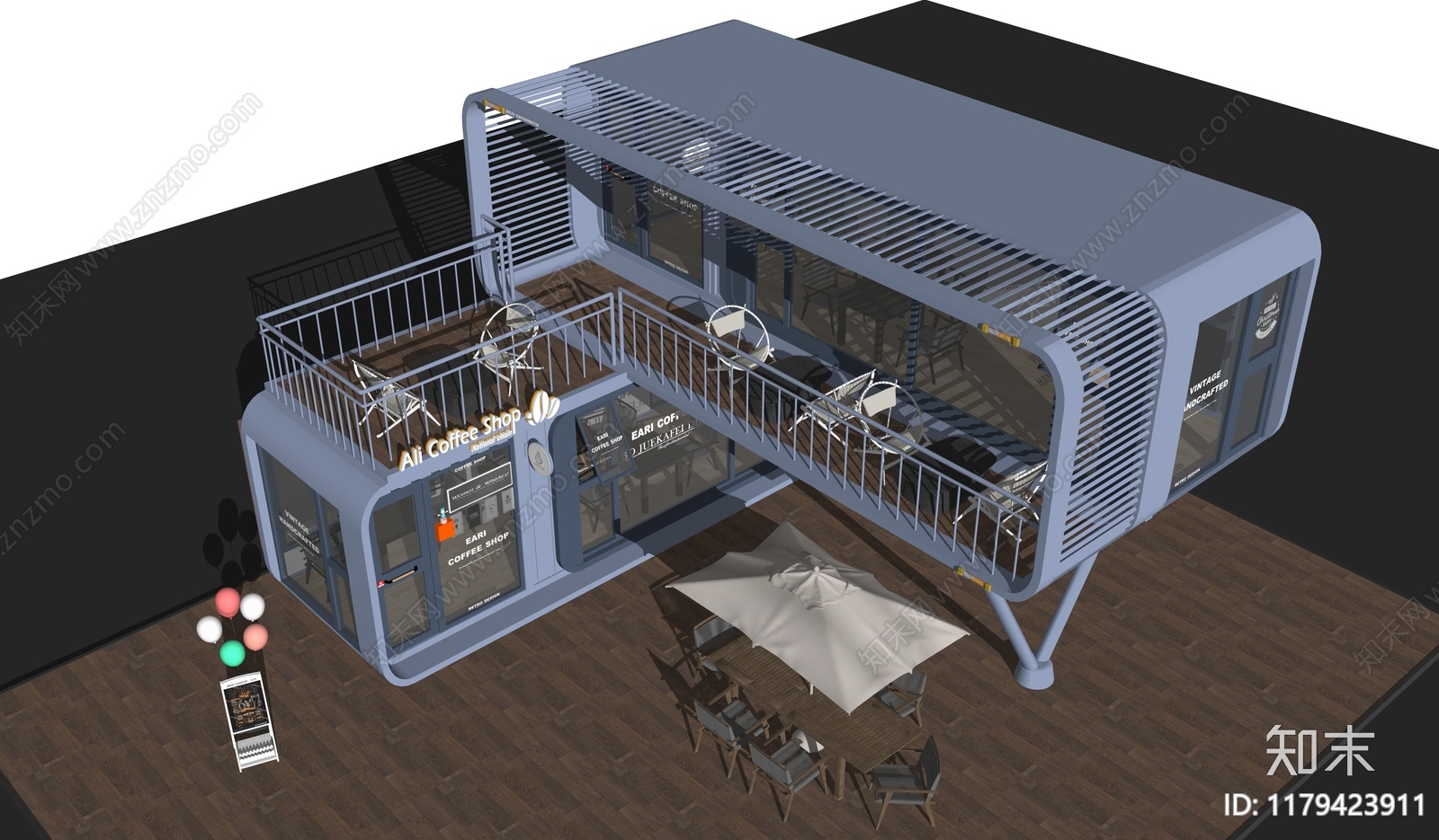 现代其他商业建筑SU模型下载【ID:1179423911】