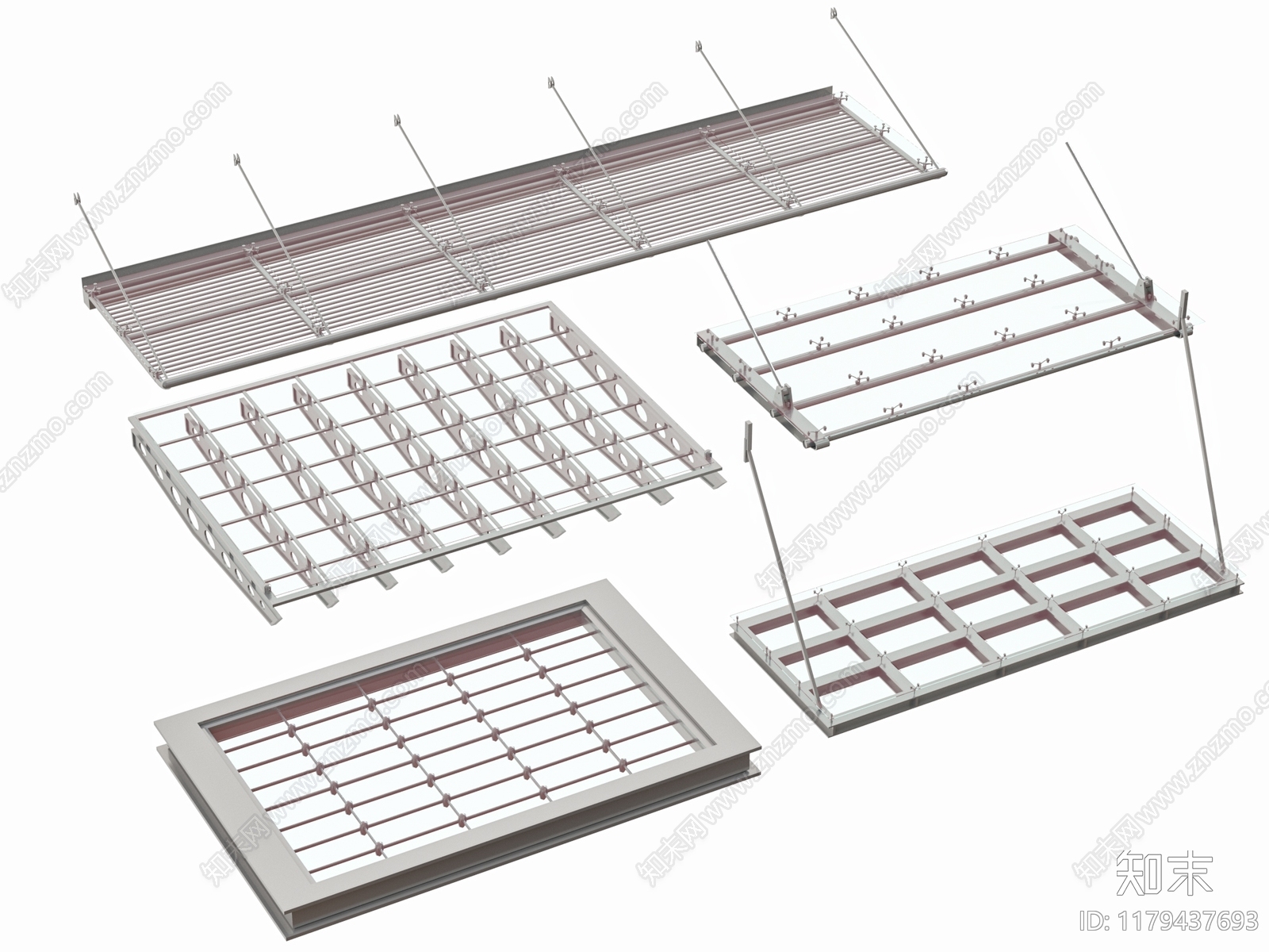 现代遮阳棚3D模型下载【ID:1179437693】