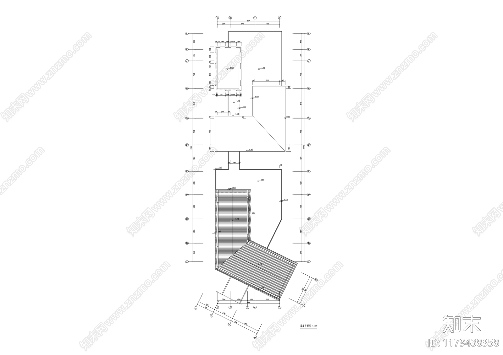 现代商业街施工图下载【ID:1179438358】