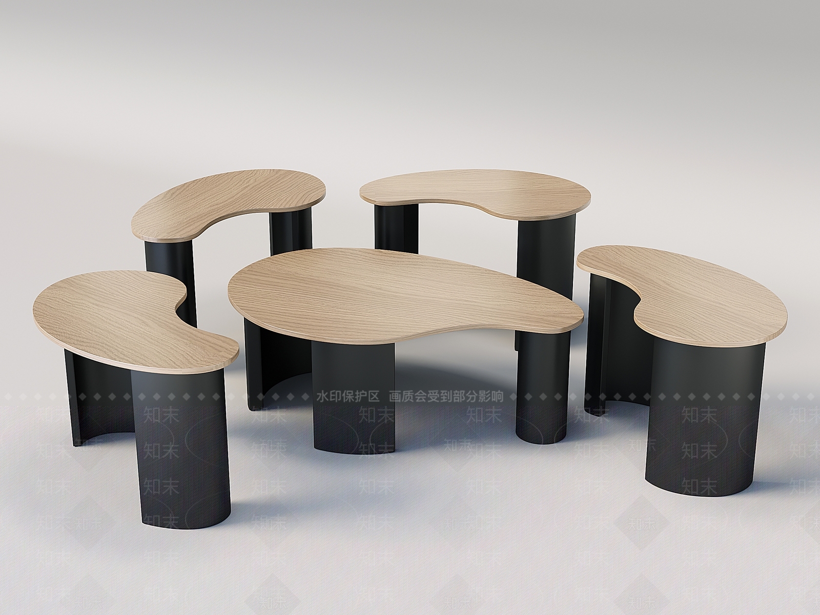 现代简约几类组合3D模型下载【ID:1179444551】