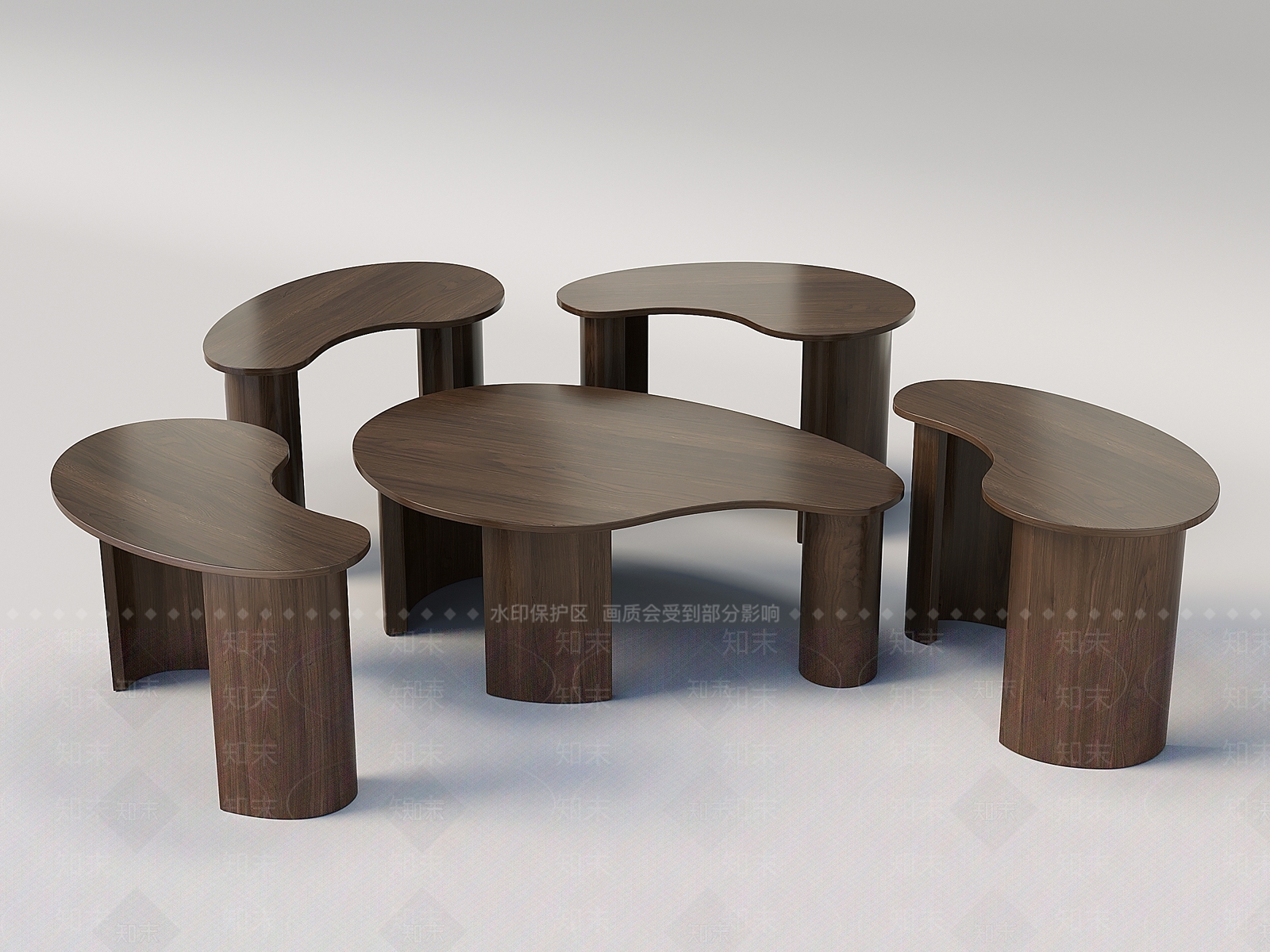 现代简约几类组合3D模型下载【ID:1179444551】