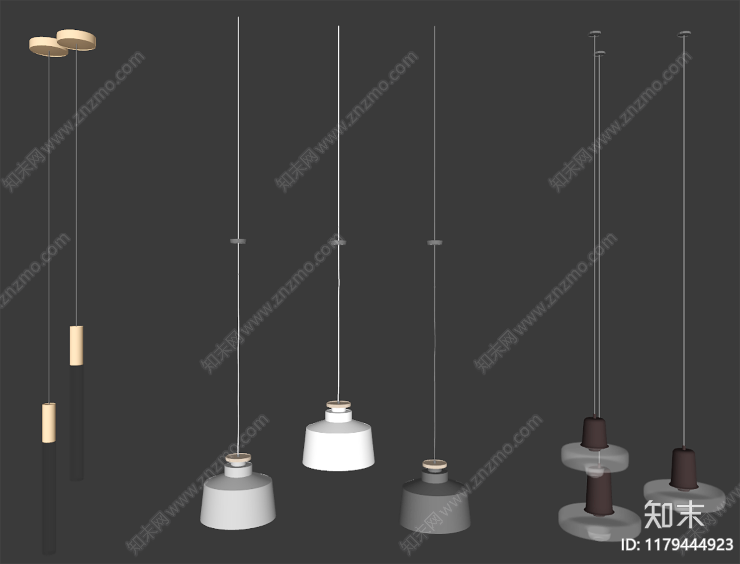 现代吊灯SU模型下载【ID:1179444923】