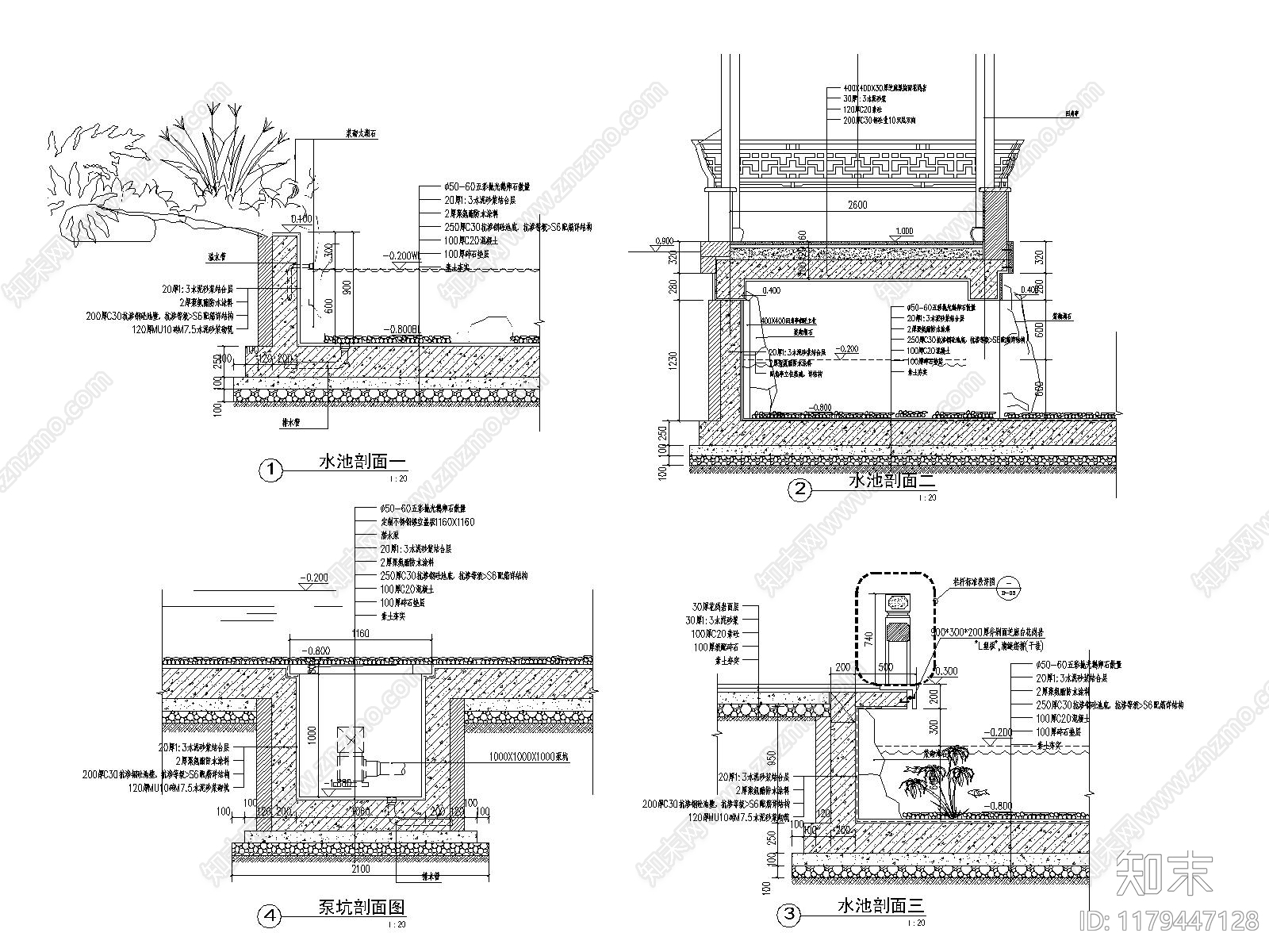 现代校园景观施工图下载【ID:1179447128】