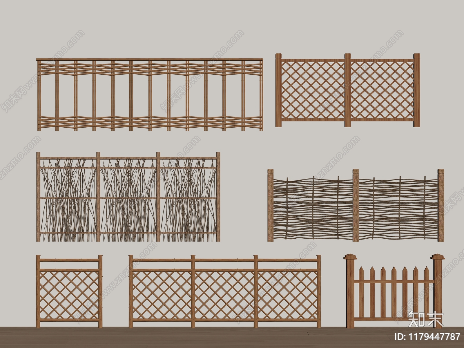 新中式隔断SU模型下载【ID:1179447787】