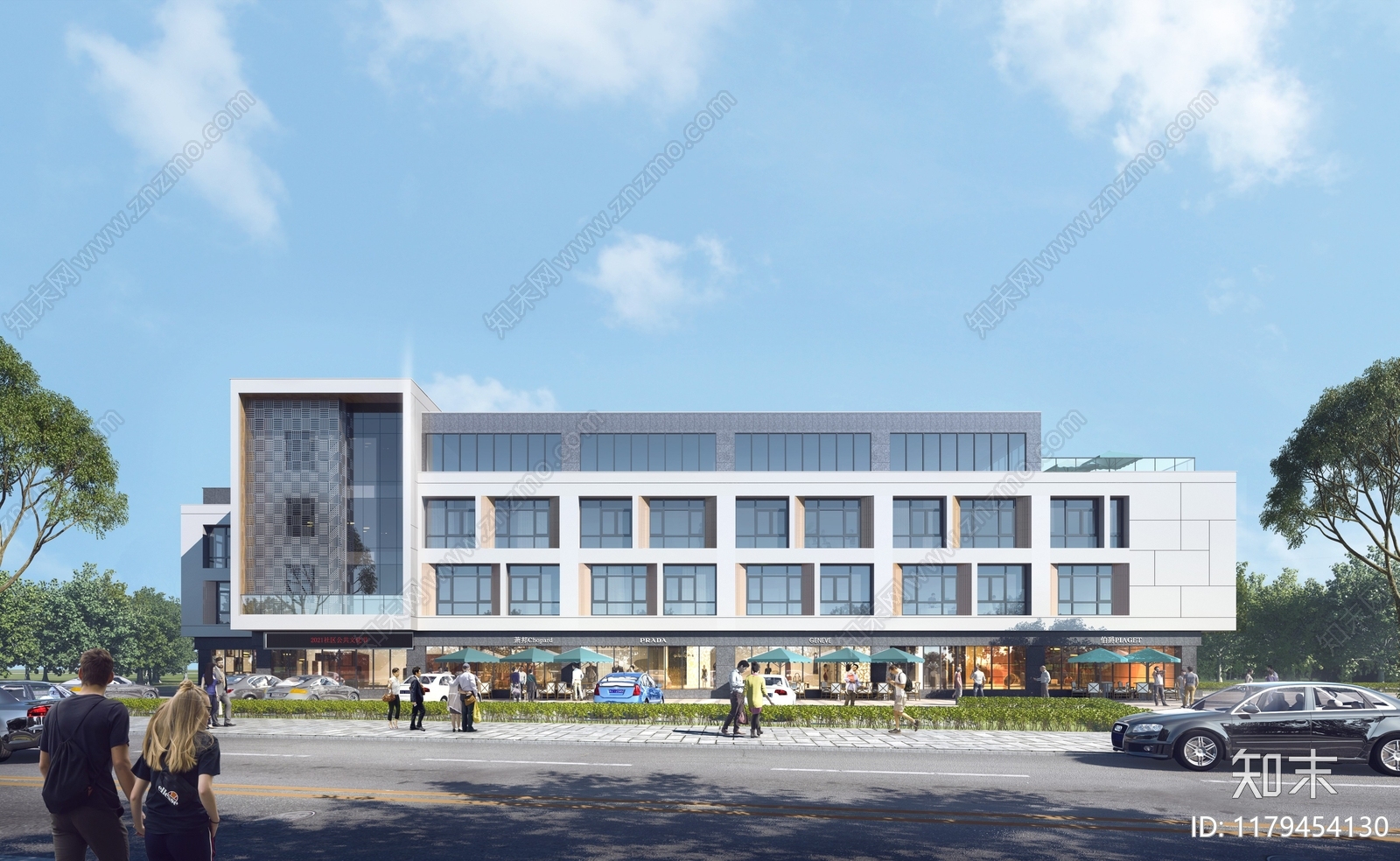 现代行政机构建筑施工图下载【ID:1179454130】