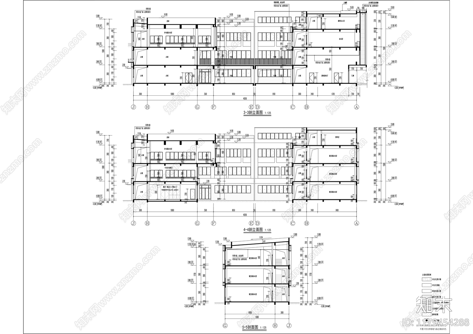 现代幼儿园建筑cad施工图下载【ID:1179454288】