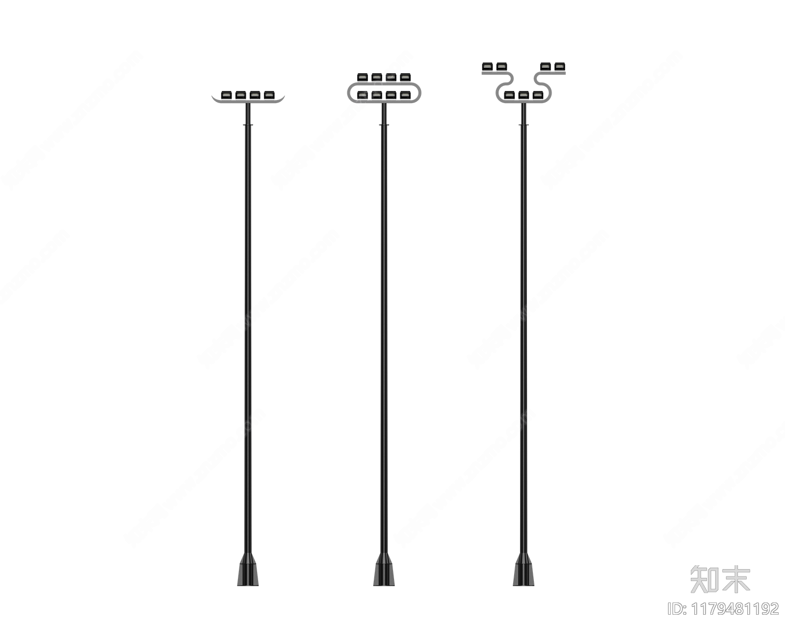 现代新中式灯具组合SU模型下载【ID:1179481192】