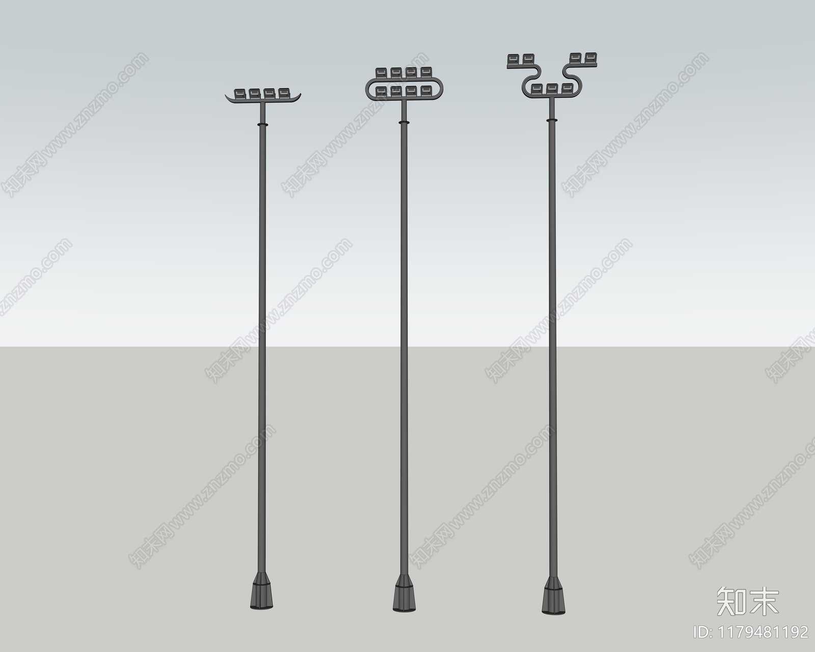 现代新中式灯具组合SU模型下载【ID:1179481192】