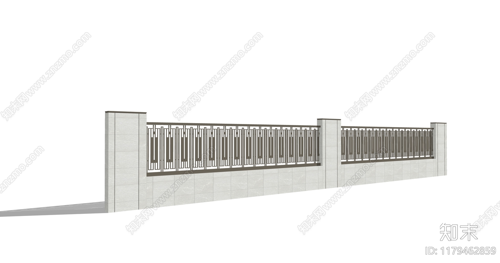 新中式围墙SU模型下载【ID:1179462859】