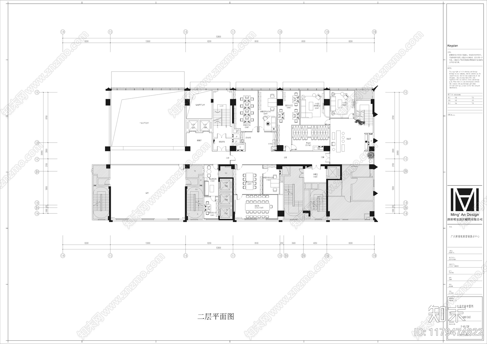 现代售楼处cad施工图下载【ID:1179474822】