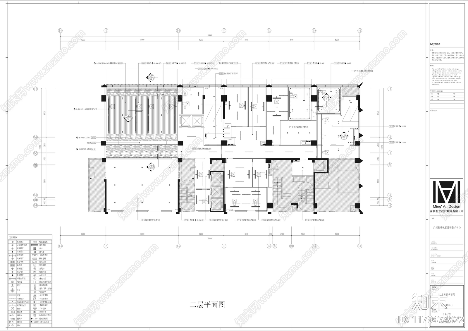 现代售楼处cad施工图下载【ID:1179474822】