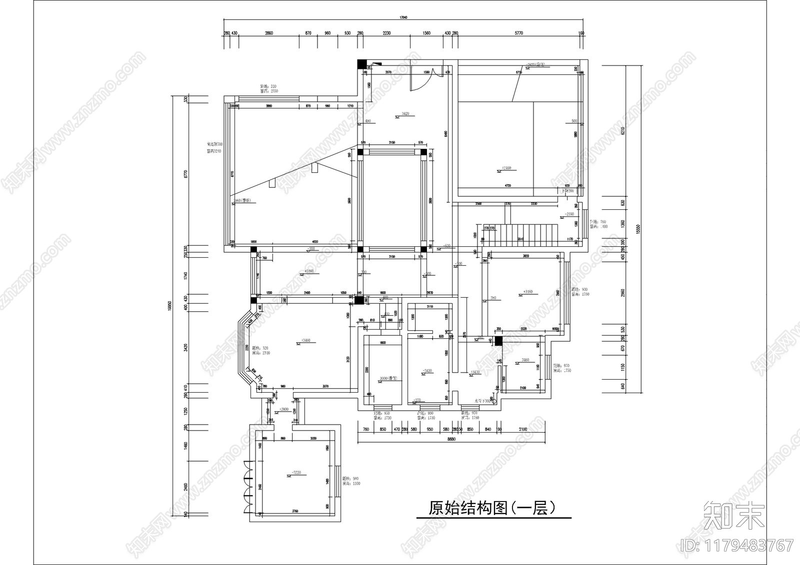 平层施工图下载【ID:1179483767】